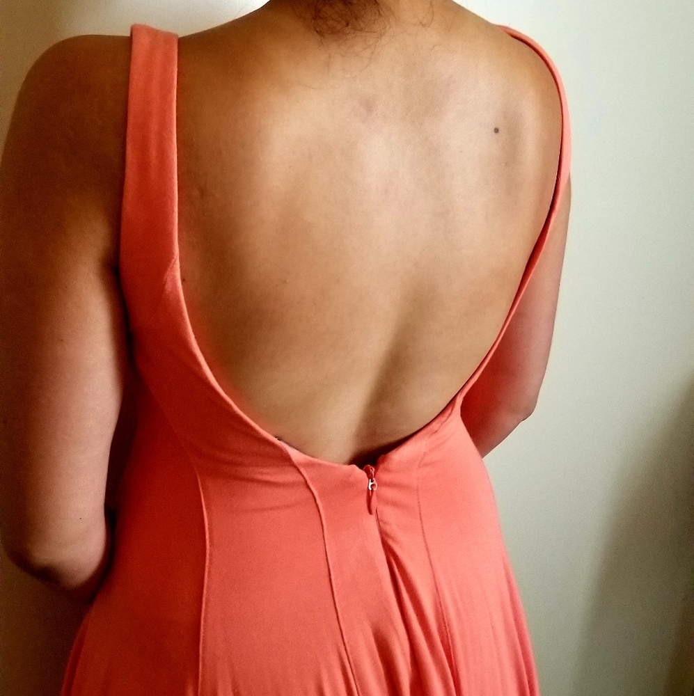 NWT bebe fit and flare with scoop back dress